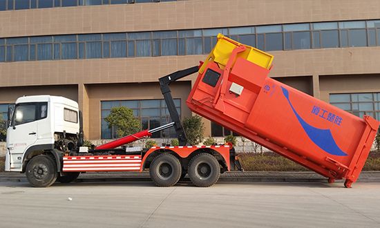 東風(fēng)天龍車廂可卸式垃圾車